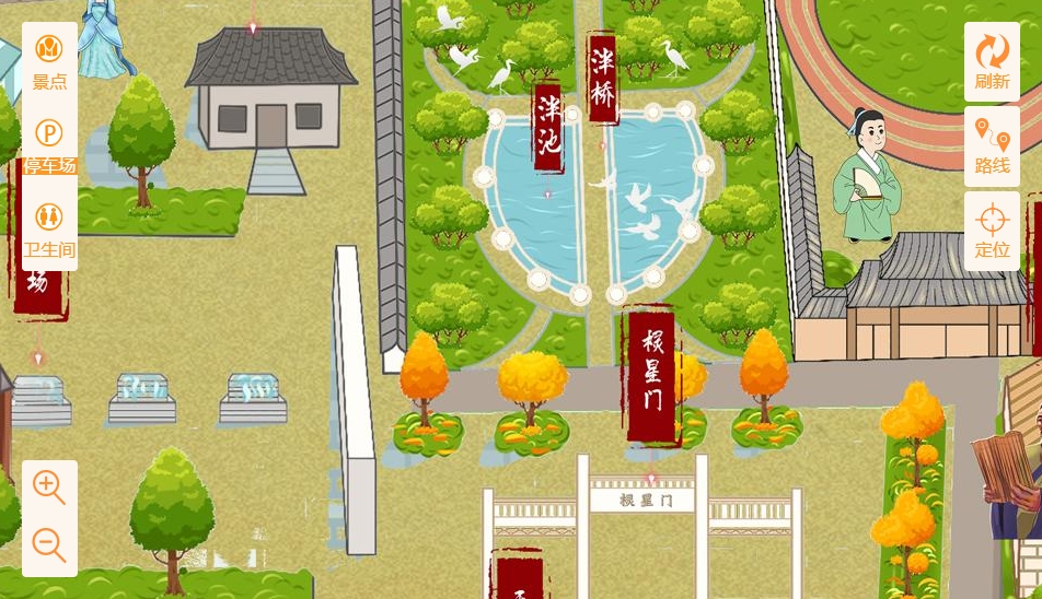 子洲手绘地图景区语音讲解导览系统：智慧景区建设的基石